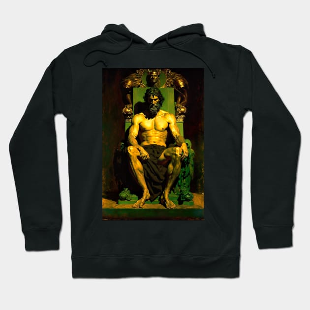 Hephaestus - God of Blacksmiths and Volcanoes Hoodie by YeCurisoityShoppe